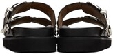 Thumbnail for your product : Toga Pulla Black Double Buckle Charms Sandals