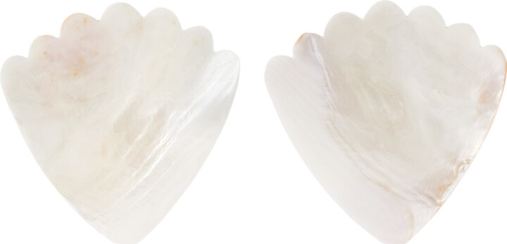 Gohar World Off-White Mother of Pearl Coquille Dish Set