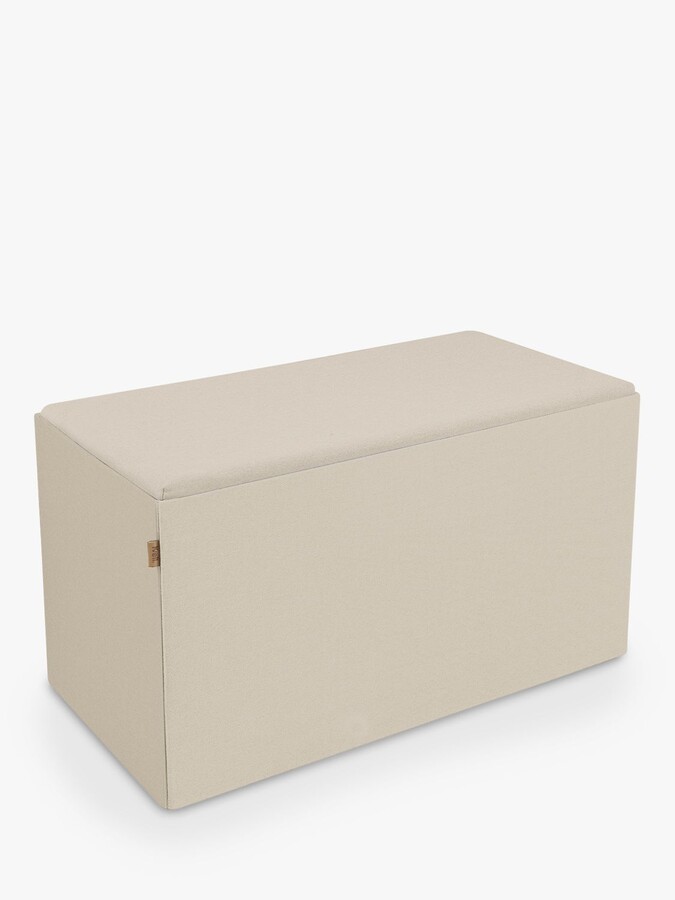 Kvell Trae Storage Ottoman, Cream - ShopStyle Living Room