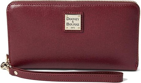Dooney & Bourke Saffiano Large Zip Around Wristlet Wallet