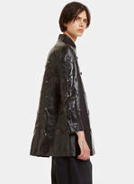 Thumbnail for your product : Valentino Scallop Corded Studded Leather Jacket in Black