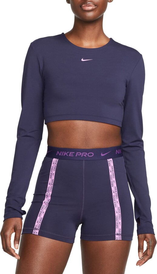 dri fit long sleeve crop top