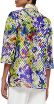 Thumbnail for your product : Caroline Rose Embroidered Organza Easy Jacket, Plus Size