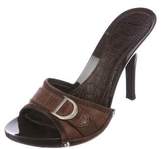 Thumbnail for your product : Christian Dior Plastic Slide Sandals