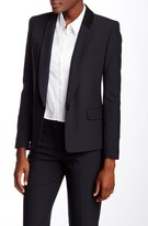 Thumbnail for your product : Helmut Lang Shawl Collar Wool Blend Stretch Blazer