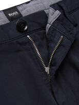 Thumbnail for your product : HUGO BOSS Tapered Stretch-Cotton Twill Trousers