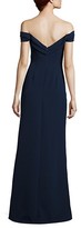 Thumbnail for your product : Aidan Mattox Off-The-Shoulder Crepe Gown