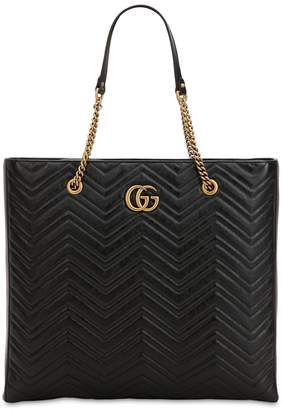 Gucci Gg Marmont Leather Tote Bag