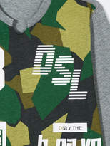 Thumbnail for your product : Diesel Kids camouflage printed top