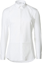 Thumbnail for your product : Neil Barrett Stretch Cotton Straight Collar Waistcoat Panel Shirt