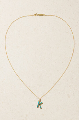 Jennifer Meyer Letter 18-karat Gold Diamond Necklace - A