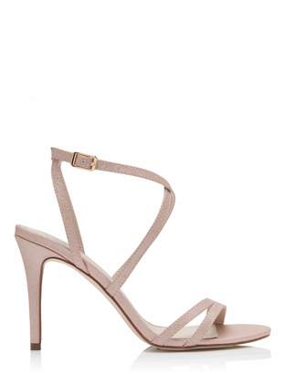Forever New Hally Strappy Heeled Sandals - Rose Shimmer - 41