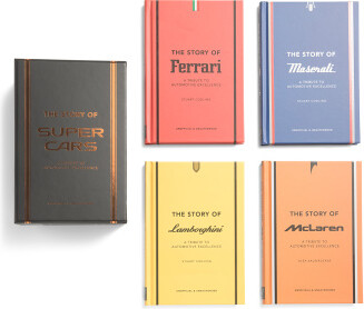 TJMAXX Story Of Supercars Book Gift Set For Men