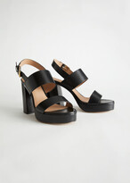 Thumbnail for your product : And other stories Leather Block Heeled Platform Sandals