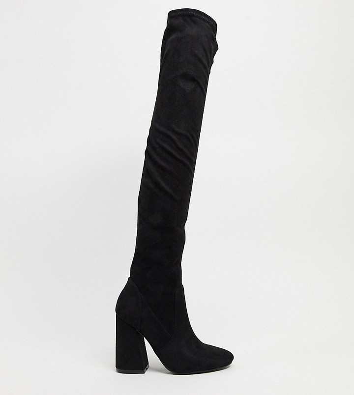 asos petite thigh high boots
