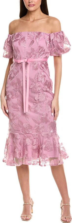 Sam Edelman Leafy Embroidered Midi Dress