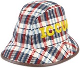 Thumbnail for your product : Gucci Check ICCUG fedora with leather
