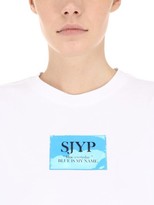 Thumbnail for your product : Sjyp Plastic Logo Patch Cotton Jersey T-Shirt