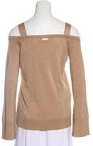 Thumbnail for your product : MICHAEL Michael Kors Metallic Long Sleeve Top w/ Tags