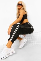 Thumbnail for your product : boohoo Contrast Side Stripe Shell Track Pants