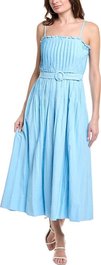 Taylor Linen-Blend Midi Dress