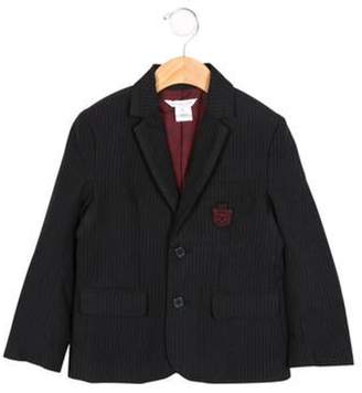 Little Marc Jacobs Boys' Patch-Embellished Pinstriped Blazer w/ Tags navy Boys' Patch-Embellished Pinstriped Blazer w/ Tags