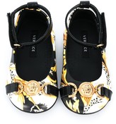 Thumbnail for your product : Versace Children Baroque-Print Flat