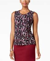 Thumbnail for your product : Kasper Topstitched Pleated Top