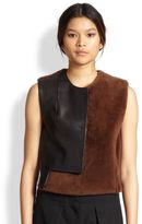 Thumbnail for your product : 3.1 Phillip Lim Leather-Paneled Lamb Shearling Vest