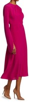 Thumbnail for your product : Victoria Beckham Twist Back Silk Crepe Midi Dress