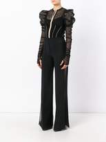 Thumbnail for your product : Maison Margiela ruched sleeve mesh body