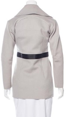 Chanel Wool Notch-Lapel Coat