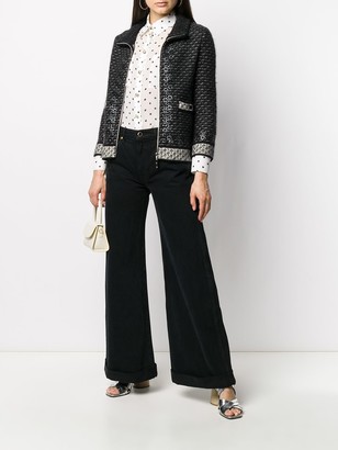 Chanel Pre Owned Mohair zipped cardigan