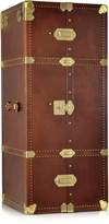 Thumbnail for your product : The Bridge Dark Brown Leather Wardrobe Trunk