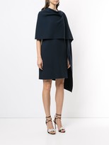 Thumbnail for your product : Oscar de la Renta Draped Cape-Style Dress