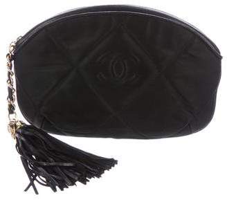 Chanel Vintage Quilted Tassel Zip Pouch