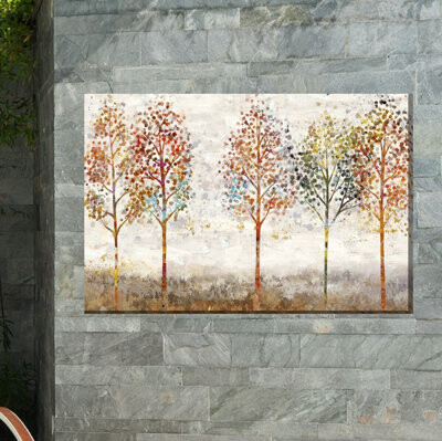 Red Barrel Studio Alphonso Young Forest Outdoor Wall Decor