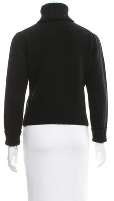 Burberry Rib Knit Turtleneck Sweater