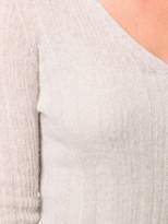 Thumbnail for your product : Roberto Collina ribbed v-neck jumper