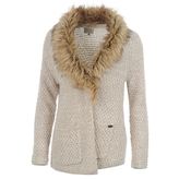 Thumbnail for your product : Firetrap Fur Collar Knitted Cardigan Ladies