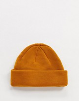 Thumbnail for your product : ASOS DESIGN mini fisherman beanie in orange