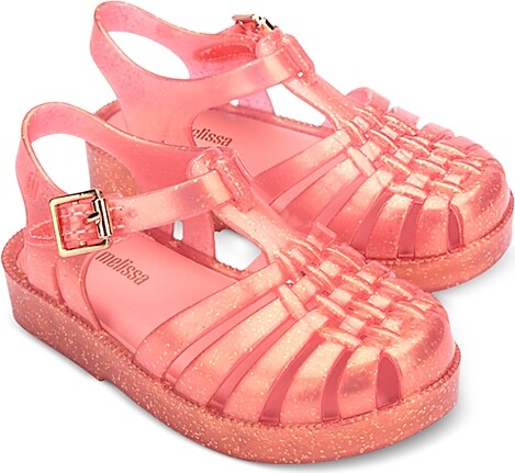 Mini Melissa Girls' Possession Shiny Sandals - Toddler