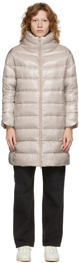 herno stand collar down coat