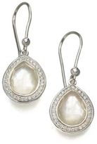 Thumbnail for your product : Ippolita Stella Mother-Of-Pearl, Clear Quartz, Diamond & Sterling Silver Doublet Teardrop Earrings