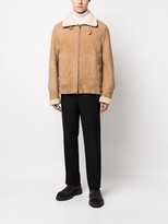 Thumbnail for your product : Salvatore Santoro Shearling-Trim Suede Jacket