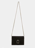 Gucci Dyonisus Mini Suede Shoulder Bag in Black