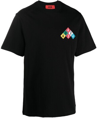 424 logo-patch cotton T-shirt