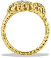 Thumbnail for your product : David Yurman Starburst Cluster Ring with Diamonds in Gold