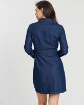 Thumbnail for your product : Warehouse Snap Front Pocket Dress