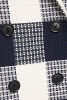 Thumbnail for your product : Roland Mouret Harleston Double-breasted Checked Cotton-blend Boucle-jacquard Blazer